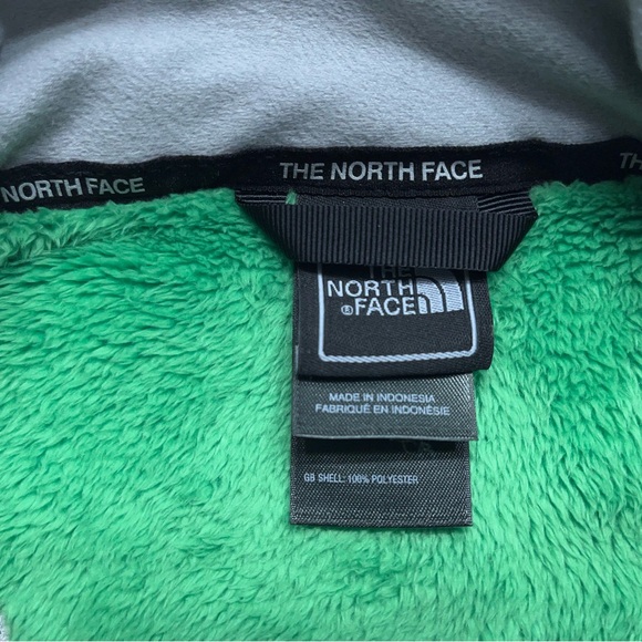 The North Face Osito Fleece Jacket Womens Large Green Full Zip High Pile - Picture 5 of 16